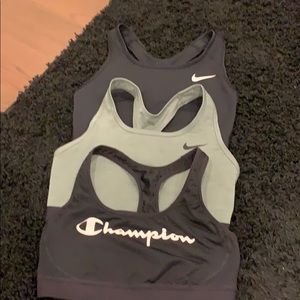 LIKE NEW - 3 Dri-Fit Sports Bras